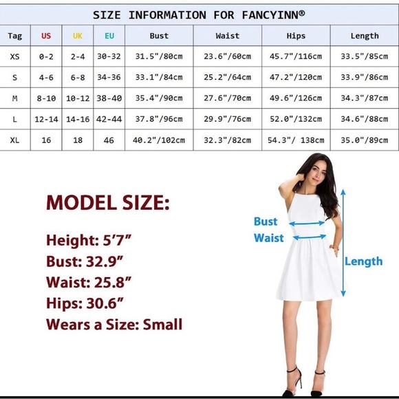 NWT FANCYINN Women Backless Mini Casual Dress SZ XS - Picture 8 of 10